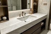 Offre Spéciale – Grande dalle de quartzite Taj Mahal naturel du Brésil, surface polie, pour comptoir de cuisine, fond de meuble-lavabo et baignoire