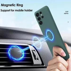 Coque en silicone pour <span class=keywords><strong>Samsung</strong></span> <span class=keywords><strong>Galaxy</strong></span> A54 A53 A33 A73 A34 A14 A32 A52 <span class=keywords><strong>A42</strong></span> A12 A72 A13 A23 A24 A51 A71 4G <span class=keywords><strong>5G</strong></span> avec support de téléphone à anneau - Product Image 2