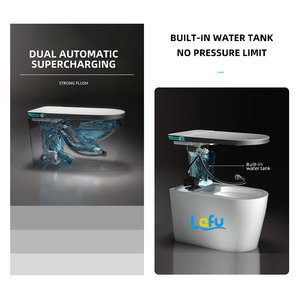 Top bán ghế lớn U hình dạng sàn gắn thông minh thiết bị vệ sinh giá rẻ automtiac gốm WC phòng tắm nhà vệ sinh thông minh commode - Product Image 6