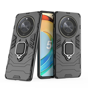 Para Honor <span class=keywords><strong>Magic</strong></span> <span class=keywords><strong>6</strong></span> <span class=keywords><strong>Lite</strong></span> X9B soporte de anillo a prueba de golpes funda de armadura magnética Shiled funda de teléfono con soporte de Metal de silicona para Honor 100 90 - Product Image 1