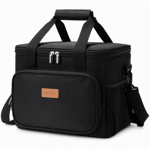 Custom Logo Oxford Reusable Large Capacity Shoulder Thermal Insulated Cooling Tote Food Picnic Wine <strong>Bottle</strong> Lunch Box <strong>Cooler</strong> <strong>Bags</strong> - Product Image 1
