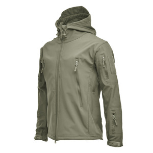 แจ็กเก็ตกันน้ำสำหรับกีฬากลางแจ้งเสื้อแจ็คเก็ตหนังฉลามแบบนิ่ม - Product Image 3