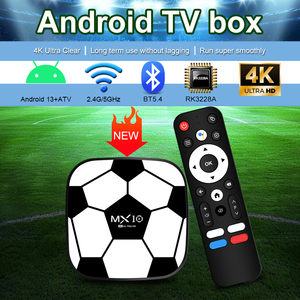TV Box Android con Sistema de Resolución 4K, Procesador de Cuatro Núcleos, Control Remoto por Voz, Reproductor de Red de Fútbol, 1 Unidad - Product Image 3