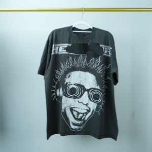 <span class=keywords><strong>T-shirt</strong></span> Décontracté et Tendance à Manches Courtes Homme Femme 100 % Coton 260 Grammes Beau <span class=keywords><strong>Vintage</strong></span> Imprimé Hell Star Style Ample Identique - Product Image 5