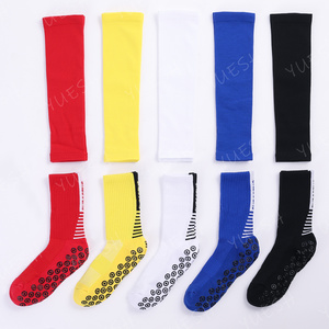 Multi warna elastis lengan betis dukungan untuk pria sepak bola basket sepak bola olahraga kebugaran pelindung tulang kering kaus kaki sepak bola pelindung kaki - Product Image 1