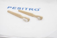 Brosses à dents orthodontiques biodégradables écologiques double face à poils moyens pour prothèses dentaires – Vente en gros