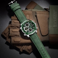 Jam Tangan Pria Mewah Terbaru Naviforce 9197 Quartz Sport Digital Bercahaya Tahan Air Alarm Kronograf Relojes