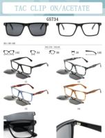 Lunettes de soleil à clipser TAC, monture en acétate, vente en gros personnalisée 54 18 145