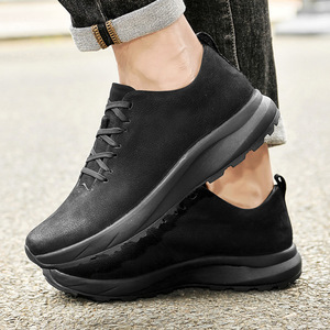 Chaussures d'été pour hommes, semelle épaisse, antidérapantes, résistantes à l'usure, respirantes, légères, en maille, décontractées, pour le sport, tendance - Product Image 5