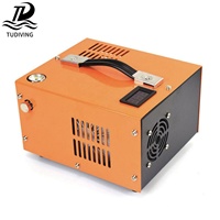 TUDIVING Promotion Compresseur d'air PCP haute pression 12V 110V 220V avec convertisseur externe 300bar 4500psi pour plongée, paintball et chasse