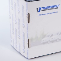 Cajas de regalo de papel de cartón con logotipo personalizado, revestimiento de esponja, impresión en relieve, repuestos modernos para automóviles, accesorios para automóviles, laminación mate