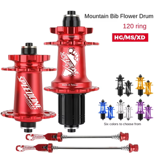 Tambour à fleurs en alliage pour vélo <span class=keywords><strong>de</strong></span> montagne 120 Anneau à six griffes Base <span class=keywords><strong>de</strong></span> <span class=keywords><strong>tour</strong></span> à cliquet universel 32 trous Baril à dégagement rapide - Product Image 1