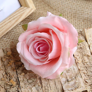 S0211 vente en gros de fleurs murales de mariage, accessoires photo bon marché, petite tête de <span class=keywords><strong>rose</strong></span> artificielle pour décoration murale - Product Image 5