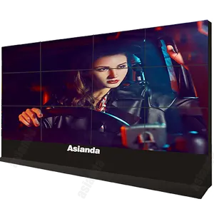 High Definition 55 Inch LCD Video Wall Panel Asianda Advertising Playing Equipment with Supper Narrow Bezel