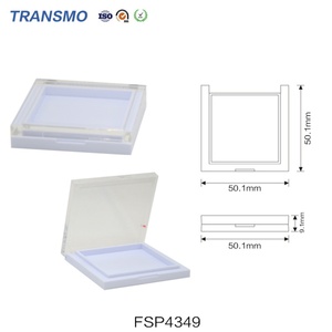 Boîte vide pour fard à joues pressé, fard à paupières, maquillage cosmétique, boîte vide transparente carrée pour fard à joues compact - Product Image 2