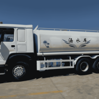 Camión Cisterna de Agua de Segunda Mano de 20 CBM, Camión de Riego HOWO 371 para Lavado de Carreteras
