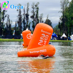 Boya de <span class=keywords><strong>Entrenamiento</strong></span> Inflable con Logotipo Personalizado para Deportes Acuáticos, Tubo Largo Flotante de 0.3 m de Diámetro y 3 ml, para Marcas de Carreras <span class=keywords><strong>en</strong></span> Parques Acuáticos - Product Image 6