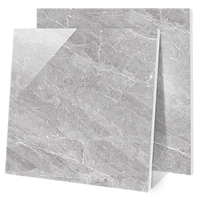 Carrelage en porcelaine aspect marbre gris classique 800x800mm, facile à nettoyer, imperméable, pour sol, mur, salon, hôtel