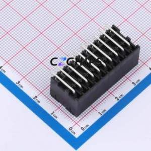 DB2ERHB-3.5-2*10P-BK Plug-in Terminal Block Bent Lead Through Hole,P=3.5mm Board-to-Board / Socket - Closed 2x10P 3.5mm Black - Product Image 2