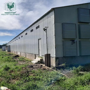 Gallinero Prefabricado Moderno con Estructura de Acero y Ventilación Tipo Túnel, con Cortina Húmeda para Refrigeración de Pollos - Product Image 3