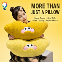 Almohada de Peluche con Cara Divertida en Stock, Siete Colores, Cojín Suave para Sofá, Decoración del Hogar, Regalo, Bajo MOQ, Venta al por Mayor