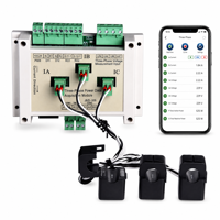 Compteur d'énergie électrique triphasé à induction intégré pour la surveillance et la gestion à distance de l'énergie industrielle, modèle RS485 WiFi