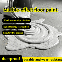 Peinture liquide de granit à effet marbre, auto-nivelante, époxy, à forte adhérence, de haute qualité, avec sable coloré, conforme RoHS, pour sols