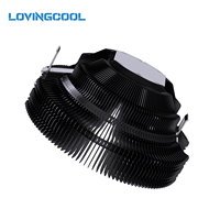 Refroidisseur de processeur LOVINGCOOL LC-65 RGB avec roulement hydraulique, ventilateur silencieux, refroidisseur d'air arc-en-ciel pour Intel LGA 115X 1200 1700 AMD AM4 AM5