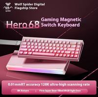 AULA HERO 68HE Clavier de jeu filaire Magnétique 8K Hz Taux d'interrogation 0.125ms Latence Clavier échangeable à chaud Clavier professionnel