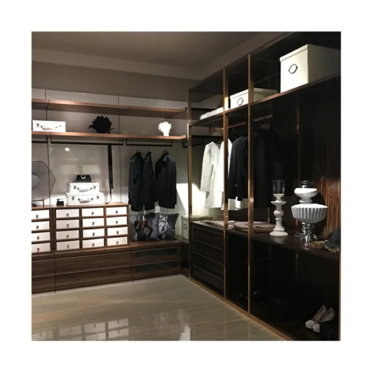 Prima özelleştirilmiş kişiselleştirilmiş elbise odası tasarım elbise odası alüminyum profil en iyi satış özel elbise odası s