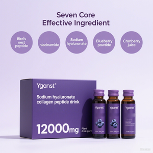 Oem/odm ความชุ่มชื้นโซเดียมไฮยาลูโรเนตไวท์เทนนิ่งคอลลาเจนเปปไทด์เครื่องดื่มเพื่อความงามกลูตาไธโอนบำรุงผิว - Product Image 2
