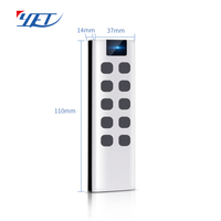 YET2169 Control remoto de larga distancia EV1527 HCS301 PT2264 Chip controles remotos 1/2/3/4/6/8/10 botones Control remoto de puerta de garaje