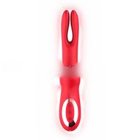 Damen G-Punkt Klitoris-Nippel-Stimulator Rabbit-Vibrator Klitorale Stimulation mit Vaginal- und Klitorisstimulationspositionen