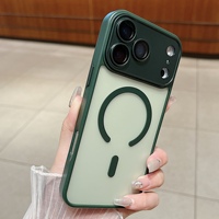 Coque PC TPU magnétique mate à la mode galvanoplastie Promax protecteur d'objectif de charge sans fil pour iPhone 17 Air 16 15 14 Plus