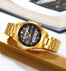 Montre numérique sport SKMEI 2284, bracelet en acier inoxydable 5 couleurs, étanche 30 m, avec heure mondiale, <span class=keywords><strong>chrono</strong></span>, 4 alarmes, compte à rebours - Product Image 2