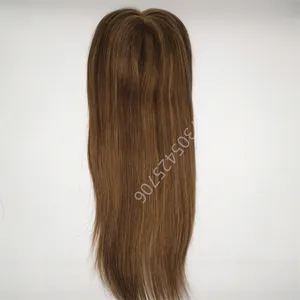 Rambut Manusia Murah Toupee Pengganti Rambut Eropa 6*7 Dasar Sutra Puncak Rambut Wanita dengan Harga Grosir