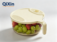 Passoire de camping en plastique PP de qualité alimentaire, sans BPA, grande capacité, bol égouttoir à riz empilable et portable, fabrication OEM Chine