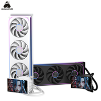 Kit de refroidissement par eau AntarcChill avec écran LCD rotatif, écran détachable de 5 pouces, radiateur 360° pour PC de poste de travail