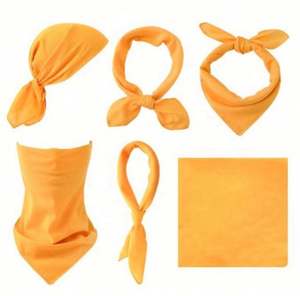 Petit mouchoir carré en coton imprimé personnalisé, bandana carré en coton et polyester pour les sports de plein air - Product Image 5