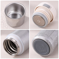 Thermos isolé sous vide en titane intérieur et acier extérieur avec séparateur de feuilles de thé ; Isolation thermique de 6 à 12 heures ; Résistant aux chutes