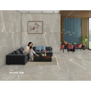 Azulejos de Porcelana Pulida Pulpis Tan 800x1600mm al por Mayor para Interiores de Villas y Hoteles - Product Image 2