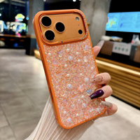Coque de téléphone de luxe antichoc en diamant 3D pour le nouveau iPhone 18 Pro Max, tous modèles 17, 16, 15, étui rigide 14, 13, coque de protection