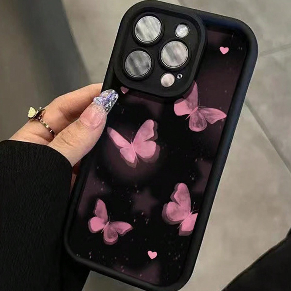 Tianyan Ladder - Black - TQ Pink Star Heart Butterfly