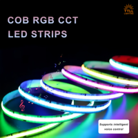 Bande LED RGB 12V 24V étanche IP68, 120 LED/m, flexible, vente en gros OEM pour éclairage extérieur CE RoHS SASO