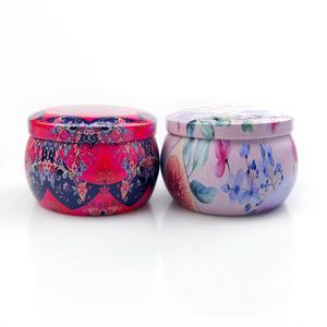 ชุดของขวัญเทียนหอม 60 กรัม 120 กรัม กลิ่นหอม ไร้เปลวไฟ ทำจากขี้ผึ้งมะพร้าวและถั่วเหลือง บรรจุในกล่องเหล็ก จำนวน 24 ชิ้น - Product Image 5