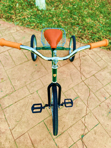 2025 más nuevo Popular Retro <span class=keywords><strong>bicicleta</strong></span> de tres ruedas 22/16 "Triciclo de ocio urbano plegable - Product Image 6