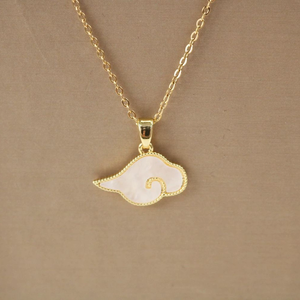 Commercio all'ingrosso squisita collana in acciaio inox placcatura in oro Non sbiadito nuvola moda stile alla moda per anniversario regalo di nozze - Product Image 2