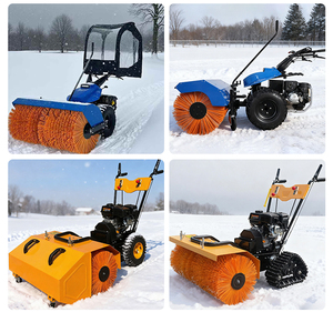 Máquina Quitanieves de Empuje Manual Pequeña de 6.5 HP con Cepillo para Remover Nieve - Product Image 2