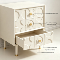 Table de chevet créative nordique, armoire de rangement minimaliste moderne, table d'appoint avec panneau sculpté, mobilier de chambre à coucher