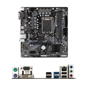 Placa Base Económica para Computadora de Escritorio <span class=keywords><strong>GIGABYTE</strong></span> <span class=keywords><strong>H610M</strong></span> D2VX SI con Soporte VGA SATA, Compatible con la 12ª/13ª/14ª Generación, 64GB LGA1700, Doble DDR4 RAM - Product Image 5